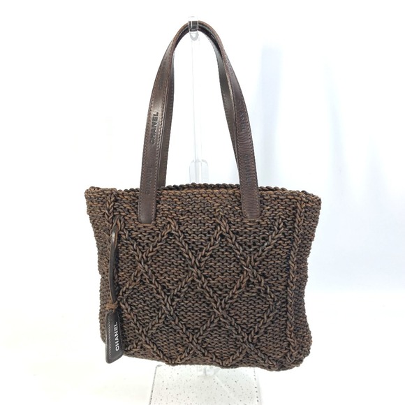Chanel Tote Bag Shoulder Bag Vintage Hand Bag Brown - Picture 1 of 10